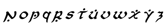 First Order Title Italic Font LOWERCASE