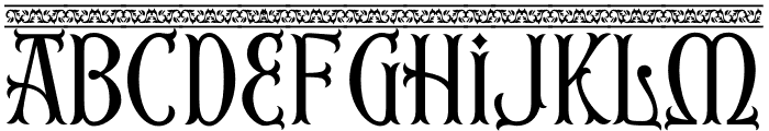 First Reign PERSONAL USE ONLY Border Font LOWERCASE
