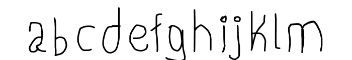 First Time Writing! Font LOWERCASE