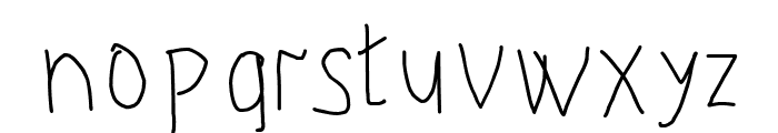 First Time Writing! Font LOWERCASE