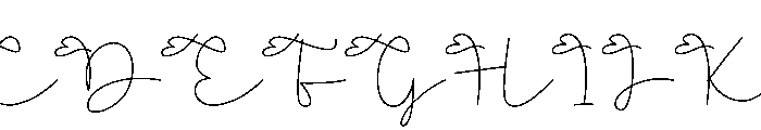 Firstlove2 Font UPPERCASE