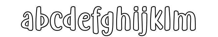 Fish Grill Outline Font LOWERCASE