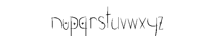 FishBones Font LOWERCASE