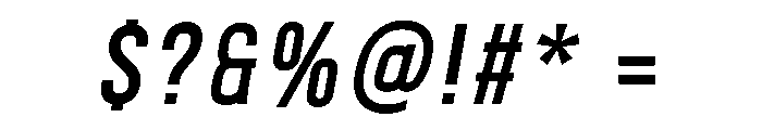 Fitiya Bold Italic Font OTHER CHARS