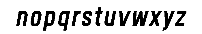 Fitiya Bold Italic Font LOWERCASE