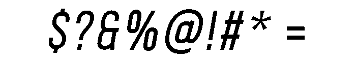 Fitiya Italic Font OTHER CHARS