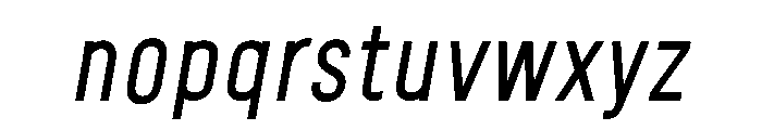 Fitiya Italic Font LOWERCASE