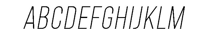 Fitiya Light Italic Font UPPERCASE