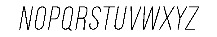 Fitiya Light Italic Font UPPERCASE