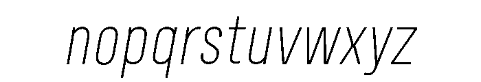 Fitiya Light Italic Font LOWERCASE