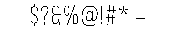 Fitiya Light Font OTHER CHARS