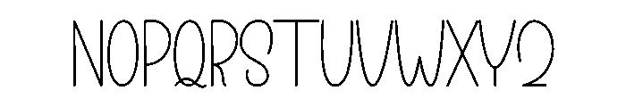Fitness Font LOWERCASE