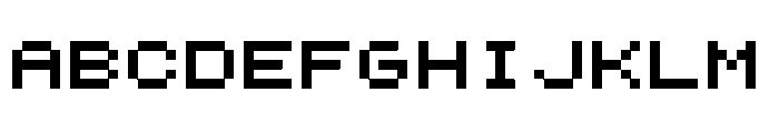 FiveByFive Font UPPERCASE