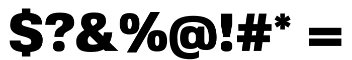 FivoSans-Black Font OTHER CHARS