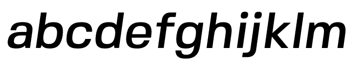 FivoSans-MediumOblique Font LOWERCASE