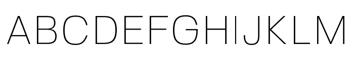 FivoSans-Thin Font UPPERCASE
