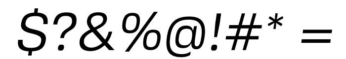FivoSansModern-Oblique Font OTHER CHARS