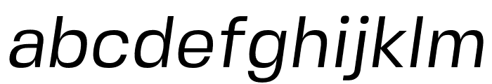 FivoSansModern-Oblique Font LOWERCASE