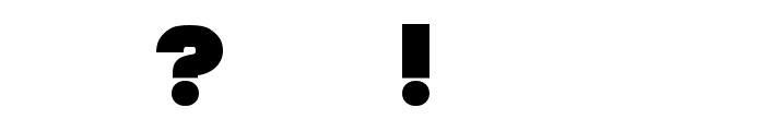 Fixation Bold Font OTHER CHARS