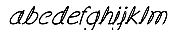 Fickle-BoldItalic Font LOWERCASE