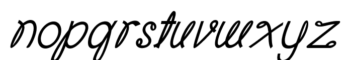 Fickle-BoldItalic Font LOWERCASE