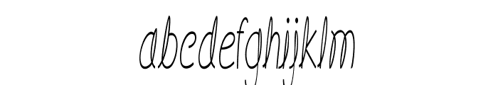 Fickle-ExtracondensedRegular Font LOWERCASE