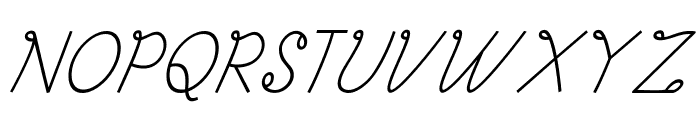 Fickle-Italic Font UPPERCASE