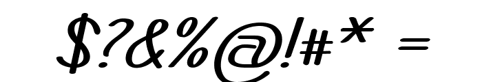 Filamina-BoldItalic Font OTHER CHARS