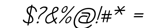 FilaminaItalic Font OTHER CHARS