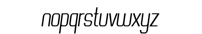 Findley-CondensedItalic Font LOWERCASE