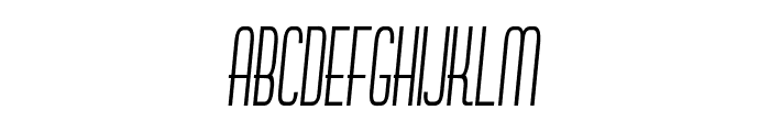 Findley-ExtracondensedItalic Font UPPERCASE