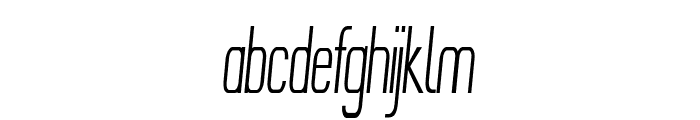 Findley-ExtracondensedItalic Font LOWERCASE