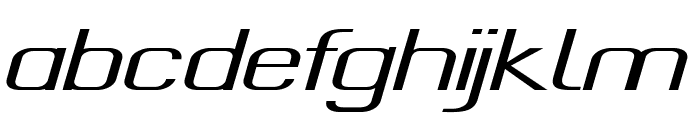 Findley-ExtraexpandedItalic Font LOWERCASE