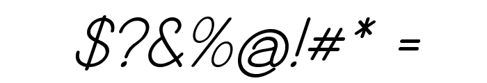 Finetip-BoldItalic Font OTHER CHARS