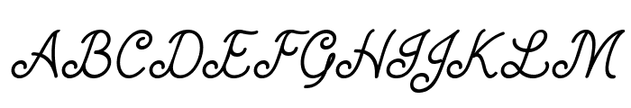 Finetip-BoldItalic Font UPPERCASE