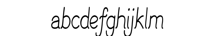 Finetip-CondensedBold Font LOWERCASE