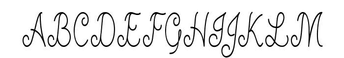 Finetip-CondensedRegular Font UPPERCASE