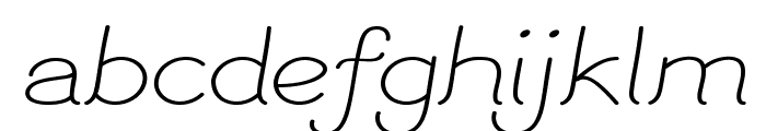 Finetip-ExpandedRegular Font LOWERCASE