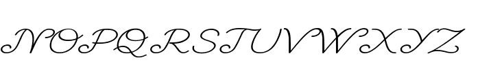 Finetip-ExtraexpandedItalic Font UPPERCASE