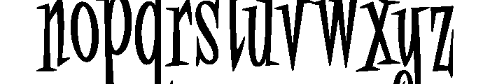 Fink Condensed Font LOWERCASE