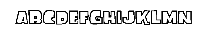Fink Gothic Font LOWERCASE
