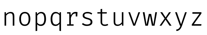 Fira Code Light Font LOWERCASE