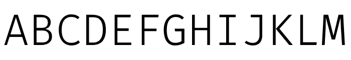 FiraCode Light Font UPPERCASE