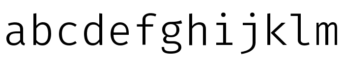 FiraCode VF Font LOWERCASE