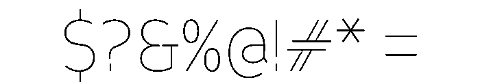 Finlandica Headline 100 Font OTHER CHARS