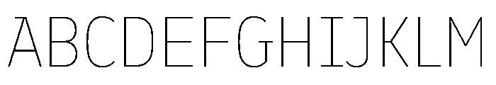Finlandica Headline 100 Font UPPERCASE