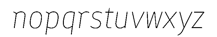 Finlandica Headline 100italic Font LOWERCASE