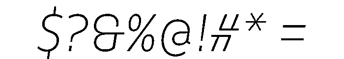 Finlandica Headline 200italic Font OTHER CHARS