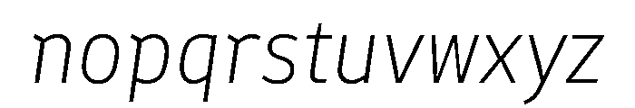 Finlandica Headline 200italic Font LOWERCASE