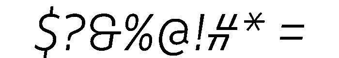 Finlandica Headline 300italic Font OTHER CHARS